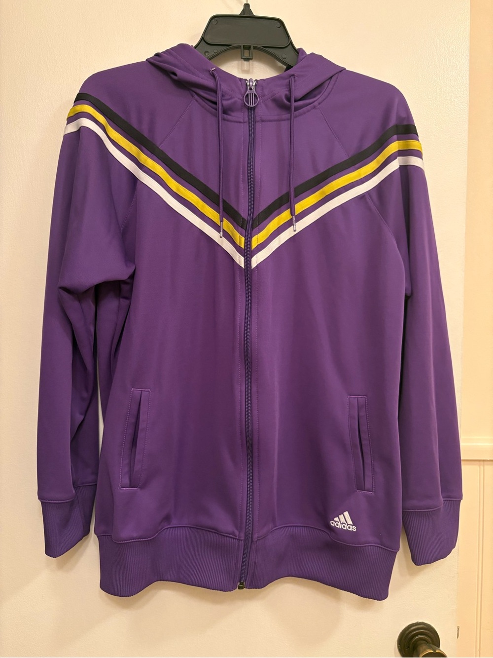Women’s Adidas Purple Full-Zip Hoodie - Size Large